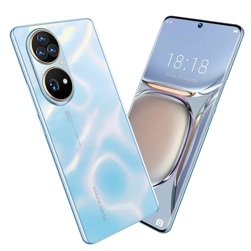 

P50 Pro Android Smartphone 2+16GB With 6.8-Inch HD+ Screen, Hot-Curved Glass Back Cover Smartphone EU Plug