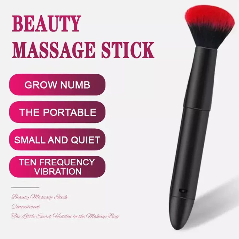 

Household Electric Automatic Makeup Brush 10 Speed Vibrating Massage Blush Highlight Foundation Eyeshadow Brush Free Shipping