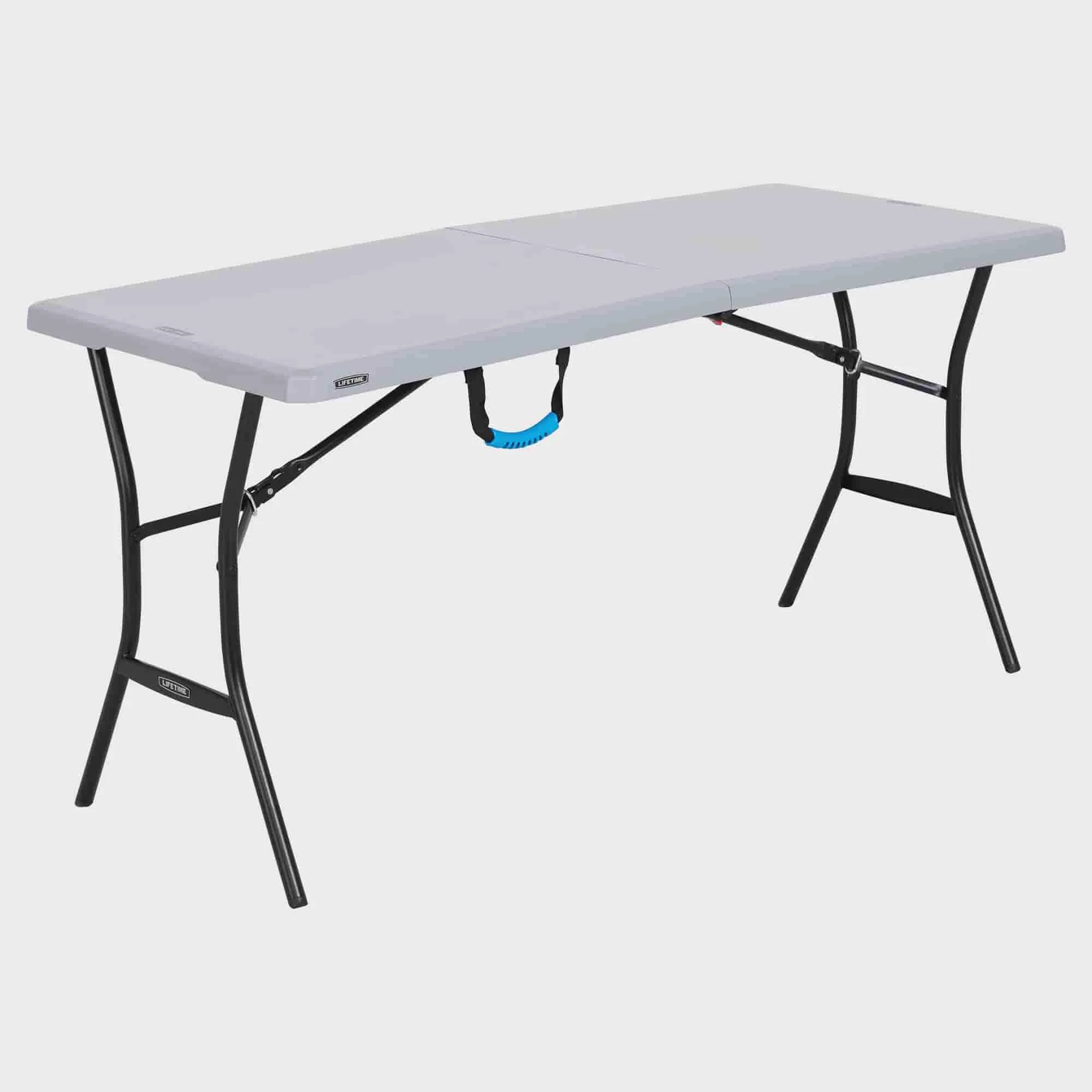 

5-Foot Fold-In-Half Table, Gray (80861)