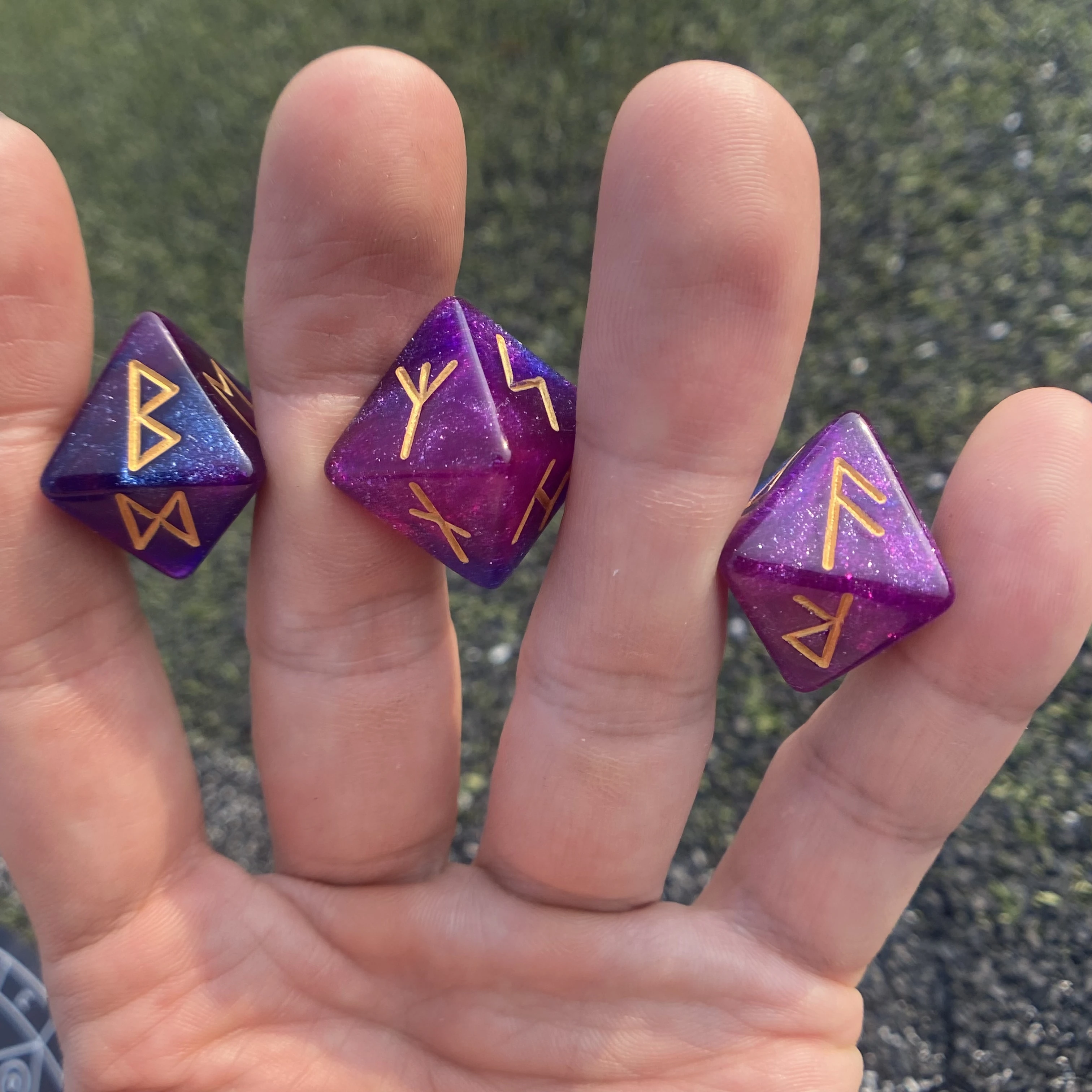 3 шт./набор Акриловые Кубики D8