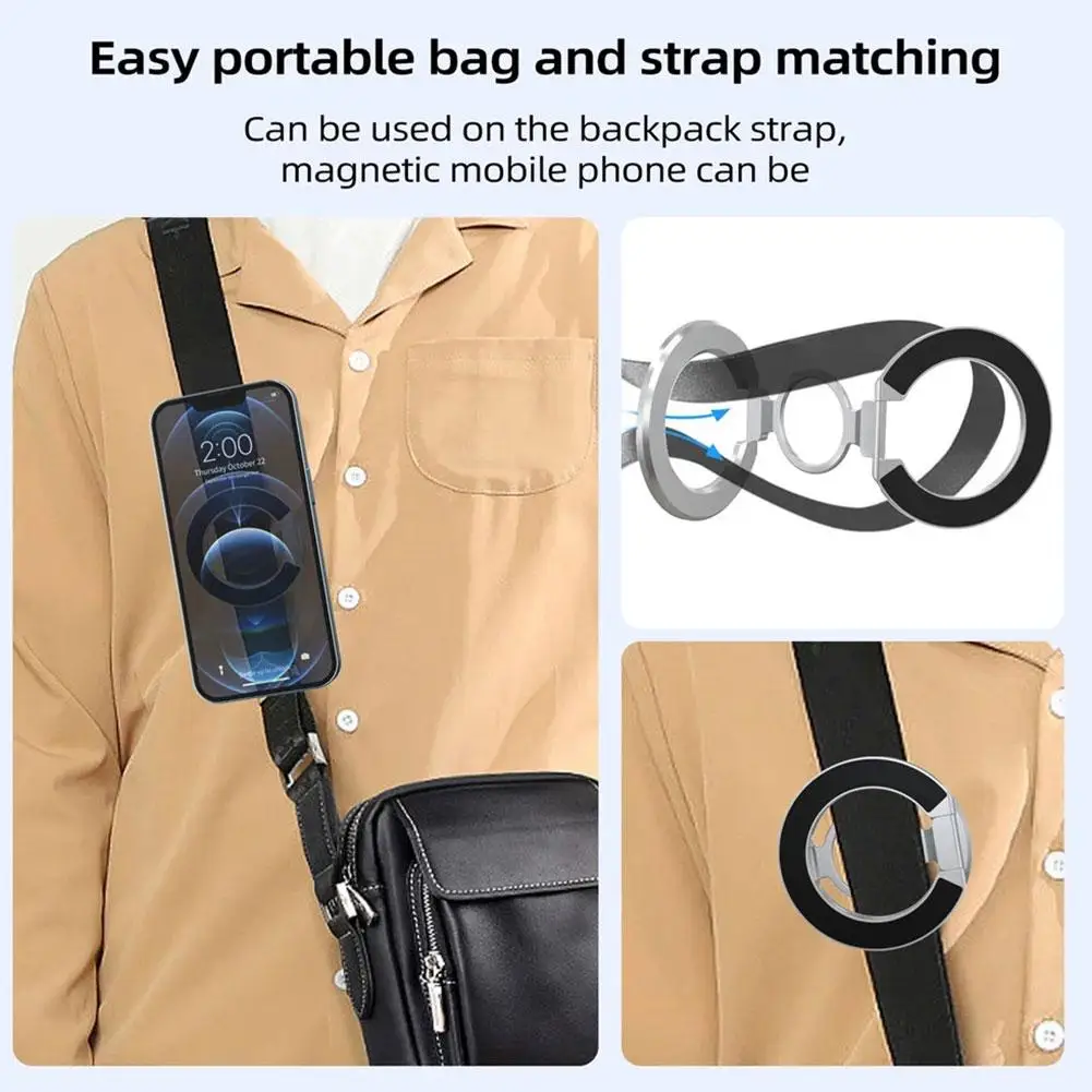 Складной односторонний магнитный держатель для телефона портативный