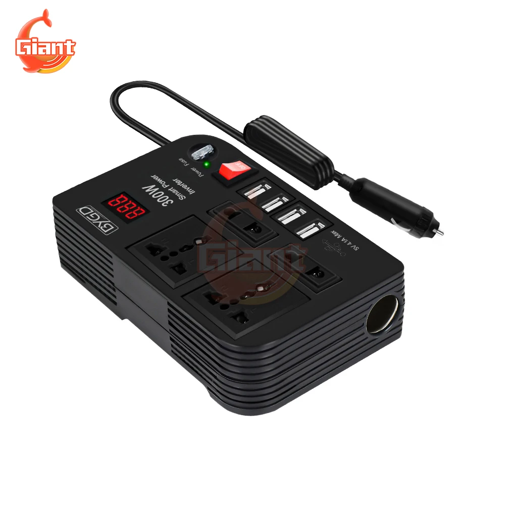 

Автомобильный инвертор высокой мощности, трансформатор напряжения постоянного тока в 220 В переменного тока, адаптер, бытовой корректирующий волновой преобразователь