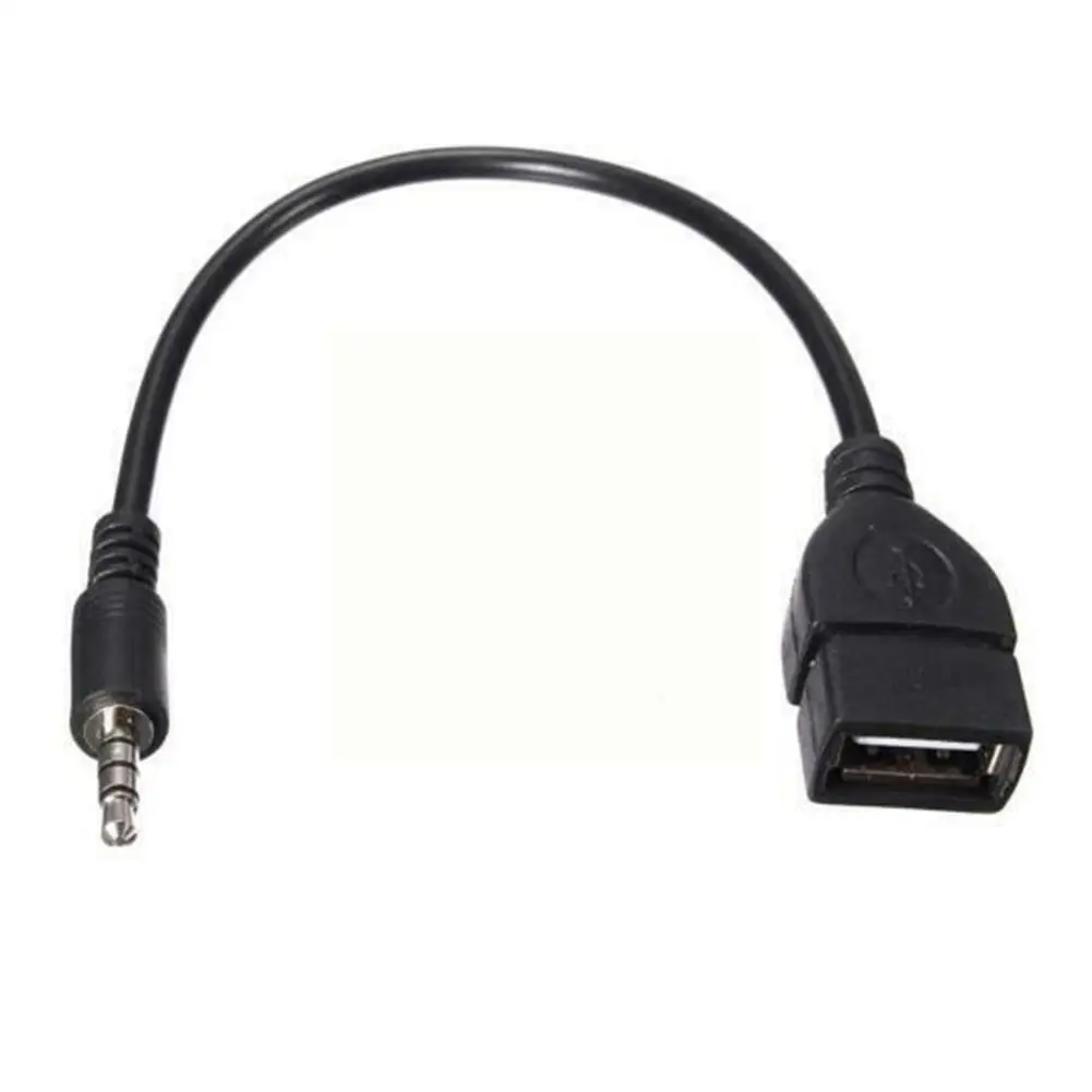 

Аудиоразъем Aux типа «папа» 3,5 мм на Usb 2.0 разъем типа «мама» Otg провод конвертер стерео адаптер автомобильный аудиокабель шнур аксессуары B9h0