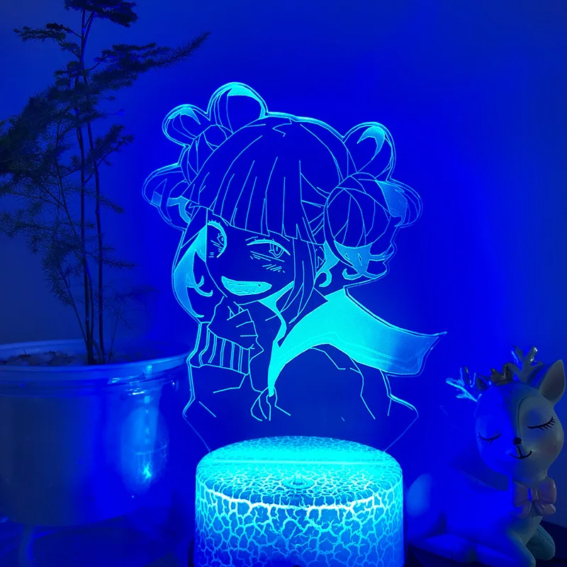 

Kakegurui Compulsive Gambler Nightlight Yumeko Jabami акриловая 3D Светодиодная лампа 16 цветов Сенсорное освещение для дистанционного управления