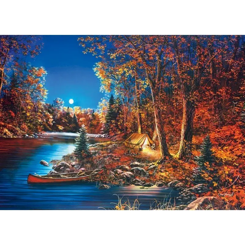 

GATYZTORY Unframe Painting By Number Red Forest Handpainted Kits Art Gift Diy Drawing On Canvas Pictures By Number Landscape Uni