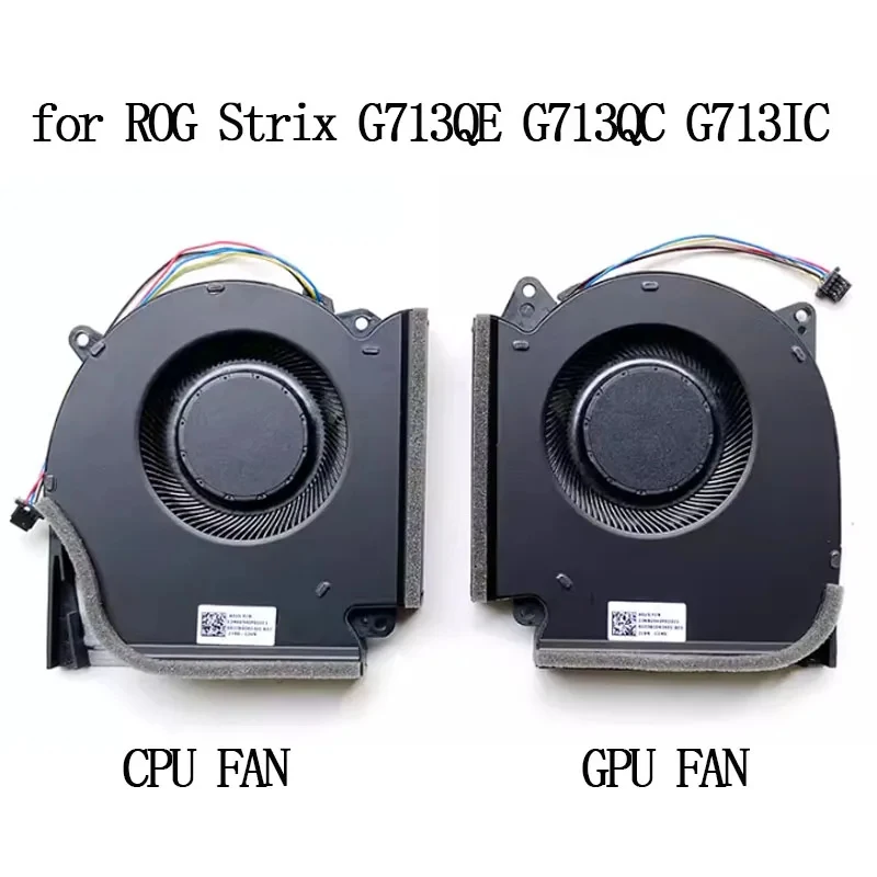 Фото Вентилятор охлаждения для ноутбуков ASUS ROG Strix G713QE G713QC G713IC G713IE G713 (процессор и графика), 5В, FPPA FPPB №2