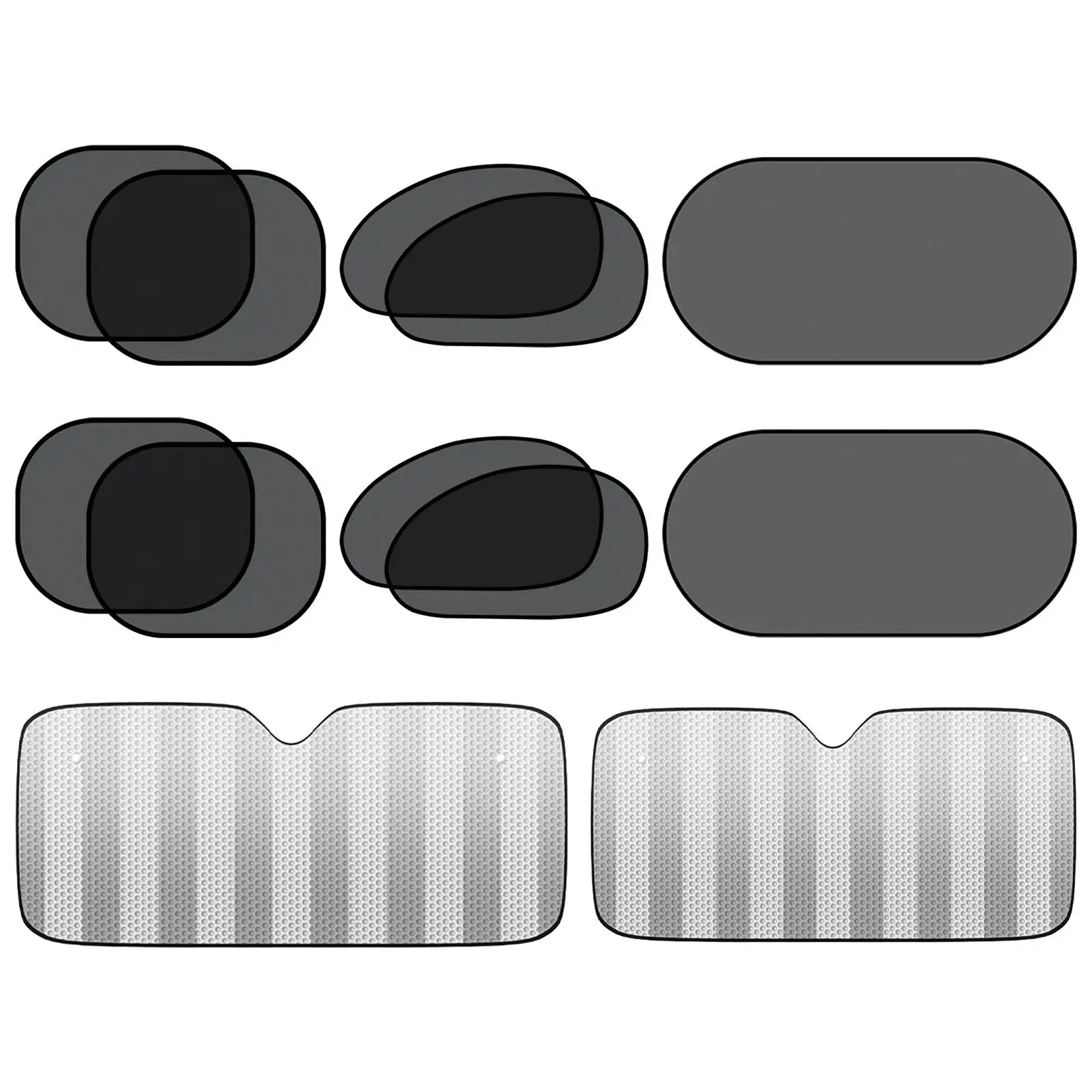 Window Car Sun Shades Cling Sunshade for Most Vehicles