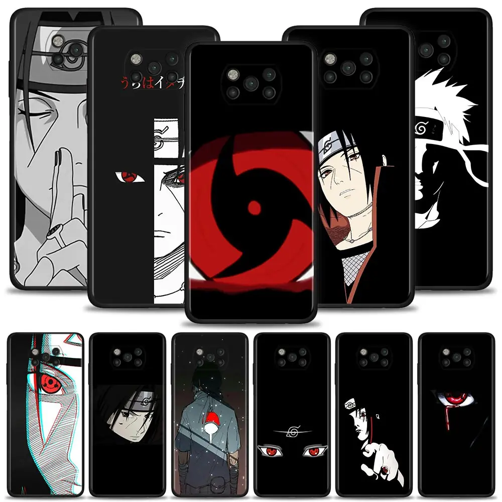 

Phone Case For Xiaomi 11T 12 10T Pro 11 Lite 9T Note 10 Poco X3 GT X4 NFC M3 M4 Pro F3 Pocophone F1 Cover Naruto Uchiha Itachi