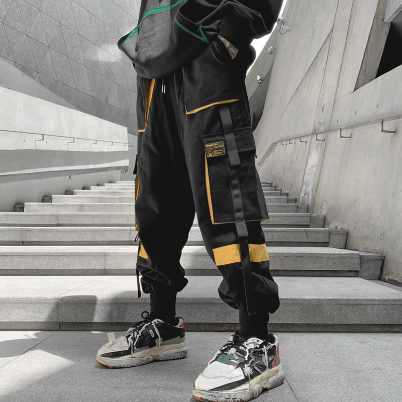 

Hip Hop Men‘s Streetwear Pants Men Casual Trousers New Multiple Pockets Harem Pants Male Fashion Sweatpants