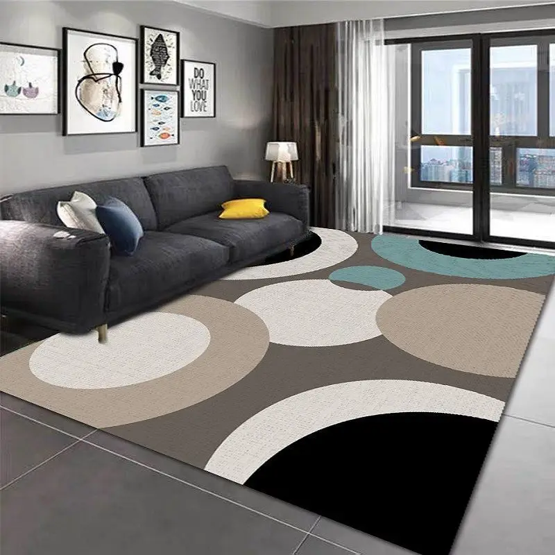 

Nordic Luxury Carpet for Living Room Non-slip Large Area Rug Modern Print Floor Carpets for Parlor Bedroom Bedside Rugs Door Mat