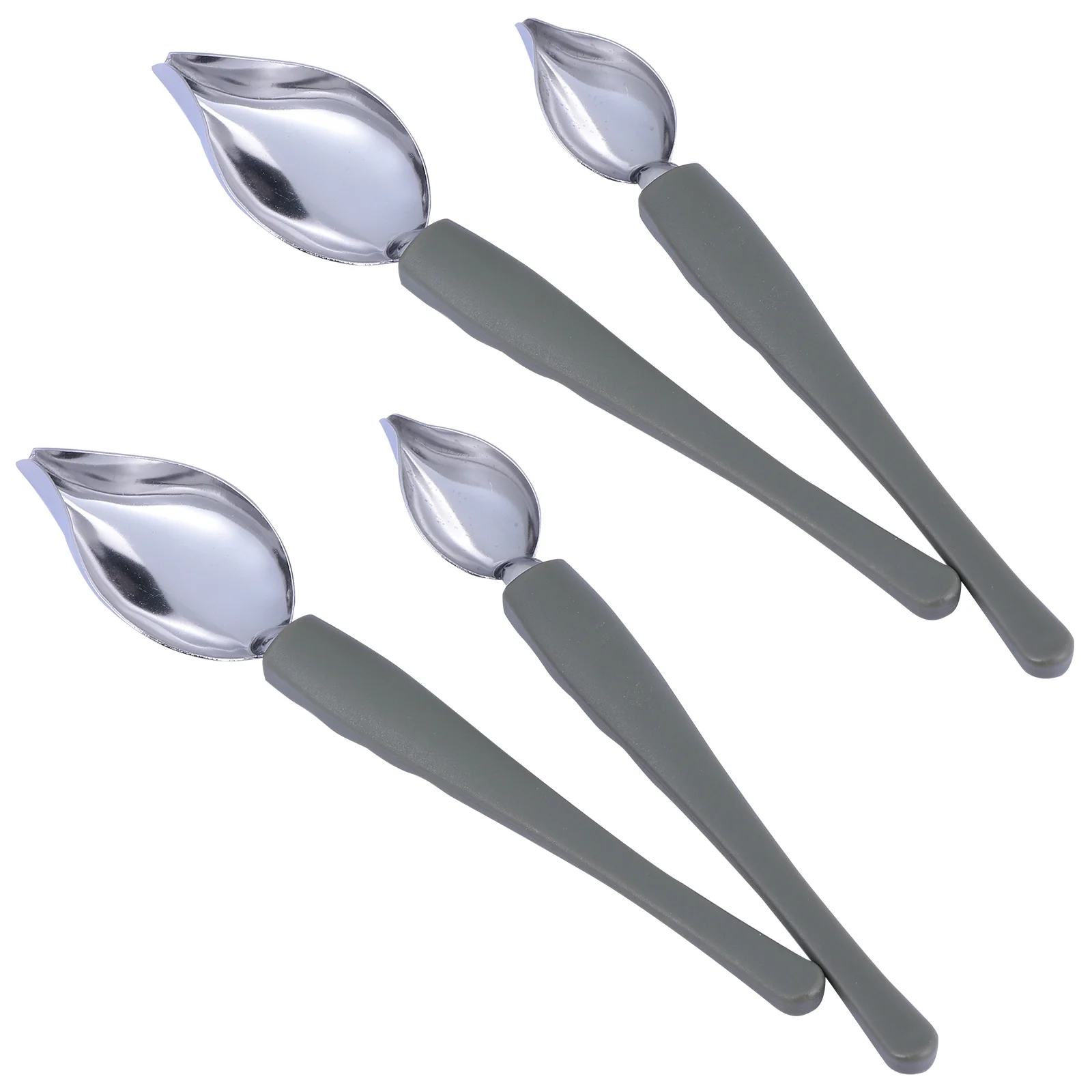

Spoon Chef Stainless Steel Decorating Drawing Plating Culinary Spoons Sauce Saucier Tool Drizzle Chocolate Painting Fondant