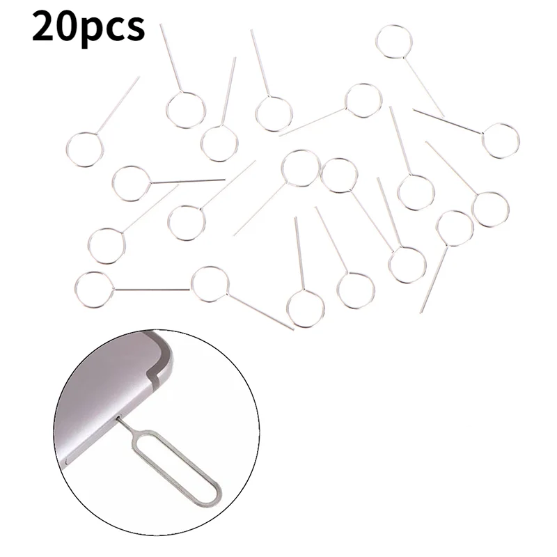 

Hot sale 20PCS Sim Card Tray Ejector Eject Pin Key Removal Tool For IPhone Apple Plus Huawei Xiaomi Redmi Phone