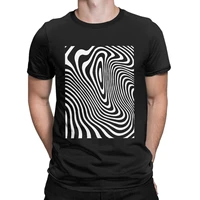 optical illusion graphic 3d mens shirt pure cotton awesome t shirts round neck tees short sleeve clothing printed