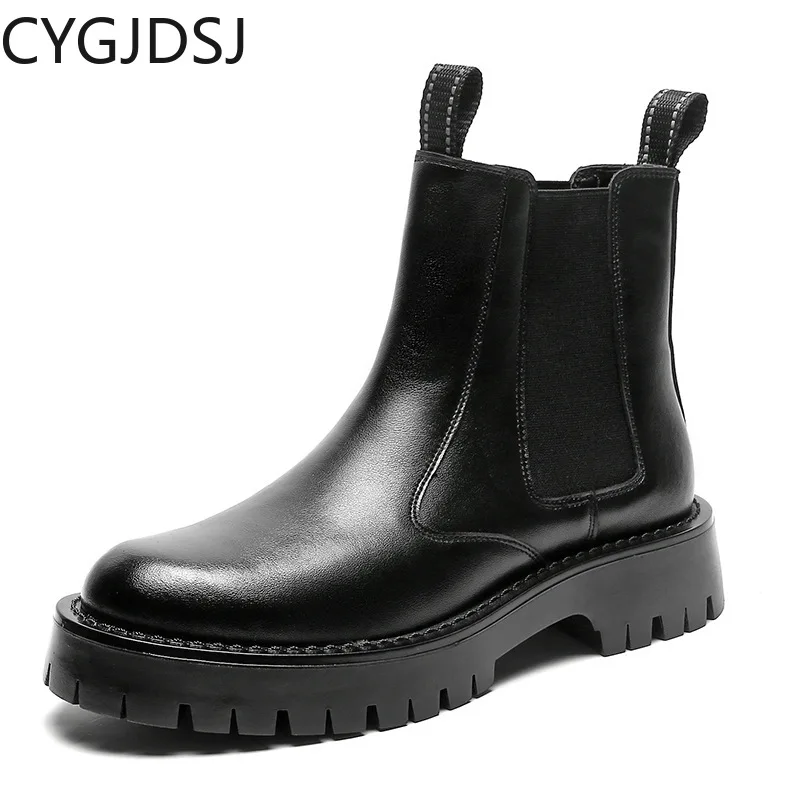 

Зимняя обувь для мужчин, зимние ботинки для мужчин, ботильоны, обувь для мужчин, кожаная повседневная обувь, ботинки челси, повседневные бот...