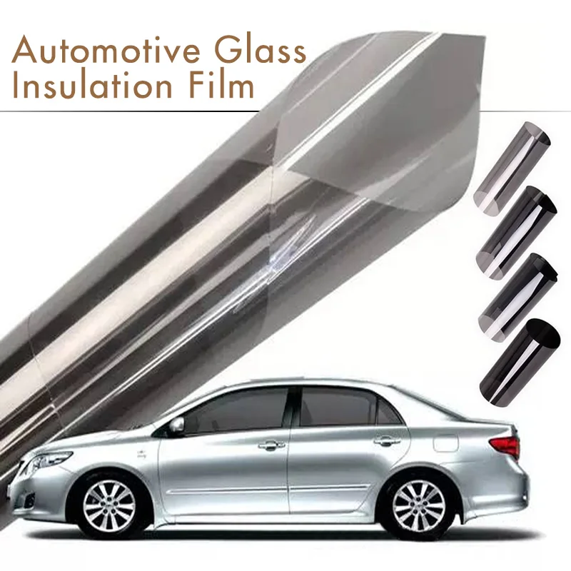 

Car Tinting Film 5 15 20 25 35 50% Light Transmission Thickened Glass Insulation Film Solar Uv Protection Sticker Dark Black Aut