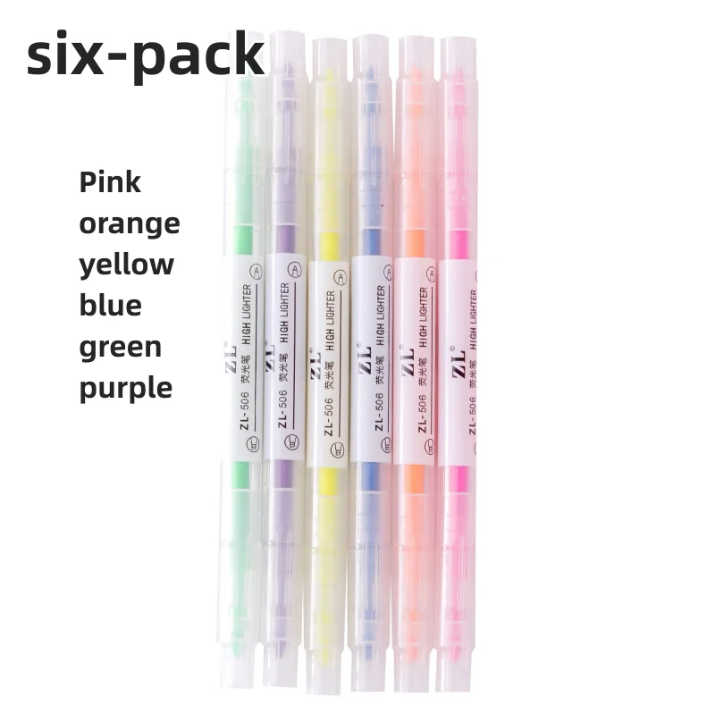 

24PCS Student Stationery Double-headed Color Fluorescent Marker Pen