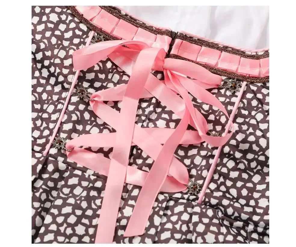 Сексуальное платье-дирндль с цветочным узором на Октоберфест традиционный