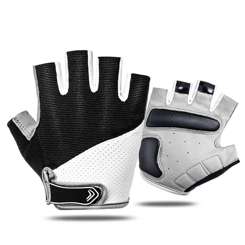 

Men Fitness Gloves Absorb Sweat Fingerless Cycling Gloves Outdoor Sport Camping Hiking Motorcycle Bike Gloves Riding Equipment