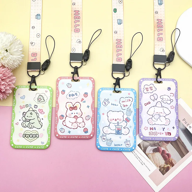 

1 Pcs Cartoon Little Cute Card Cover Campus Student Badge Card Game Card Bus Card All Kinds Of General Card Holder