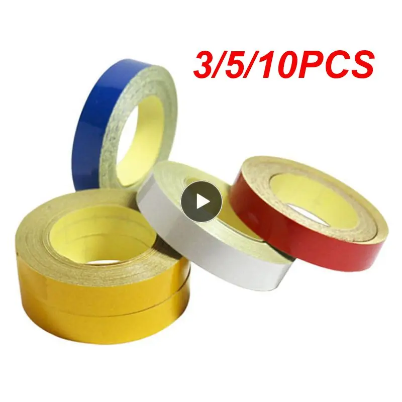 

3/5/10PCS 2cm*5m Universal Car Sticker Reflective Car Reflective Tape Durable Reflector Protective Tape Strip Car-styling