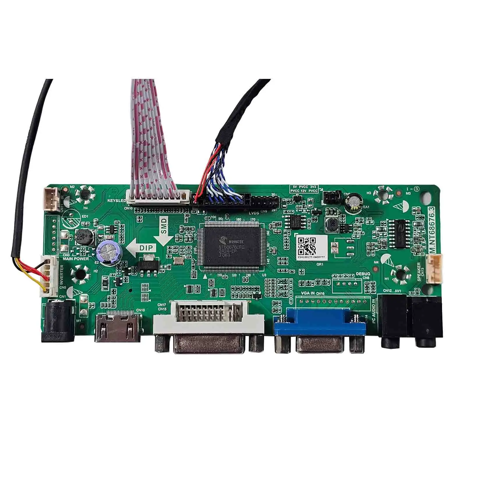 Фото Плата контроллера LVDS DVI VGA Audio для ЖК-панелей 15 дюймов 1024x768 TM150TDSG70 и 15.1 дюйма 1024x768 G150XGE-L04 №3
