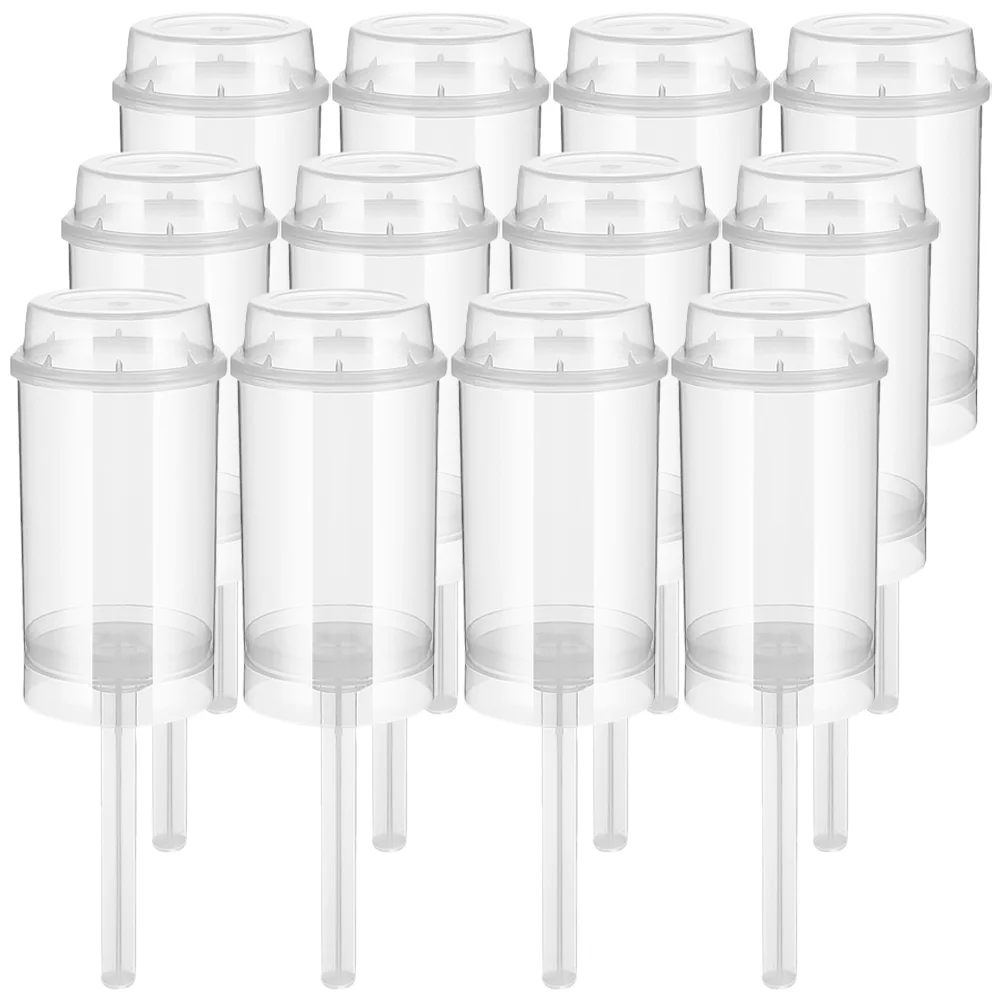 

30 Pcs Cake Pusher Tubes Round Shape Dessert Containers Maker Pops Cupcake Plastic Holders Pp Leakproof