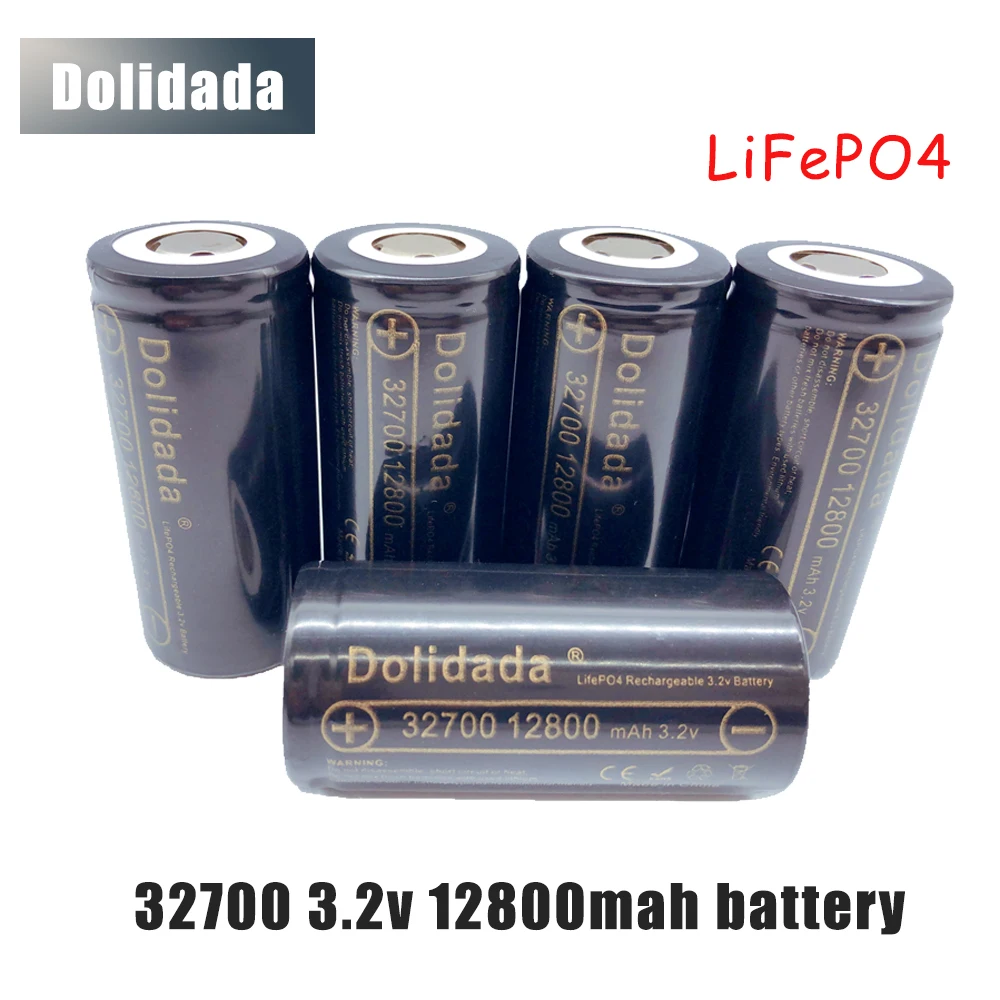 

New 3.2V 32700 12800mAh Battery High Power LiFePO4 35A 55A Continuous Battery Discharge with Nickel Sheets Rechargeable Bateria