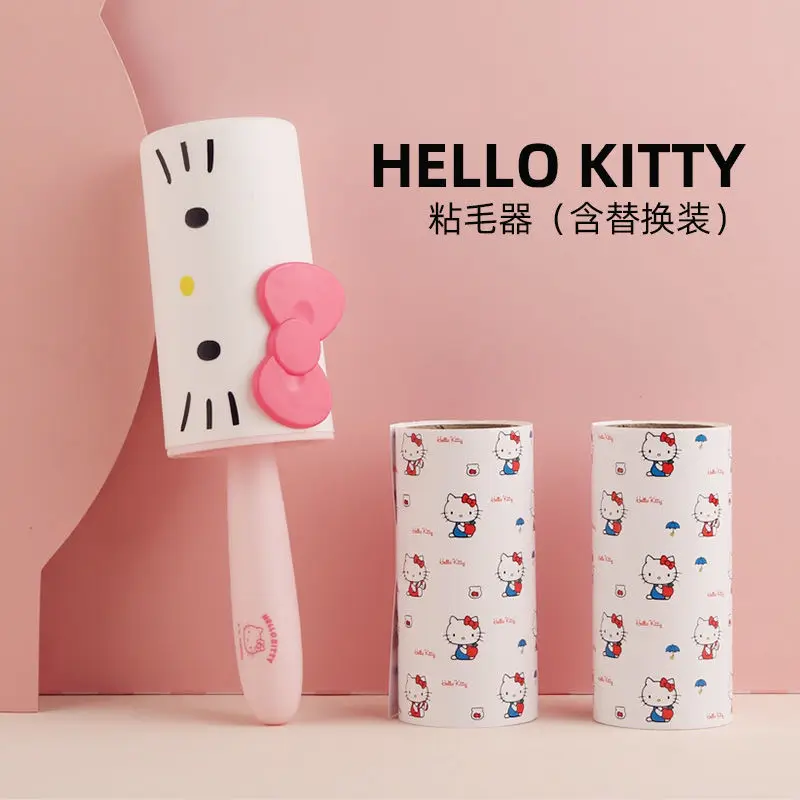 

Kawaii Sanriod аниме охватывающая котенок липкая наклейка для волос липкая бумага для пыли рулон кисти рулон бумаги устойчивая Замена для дома