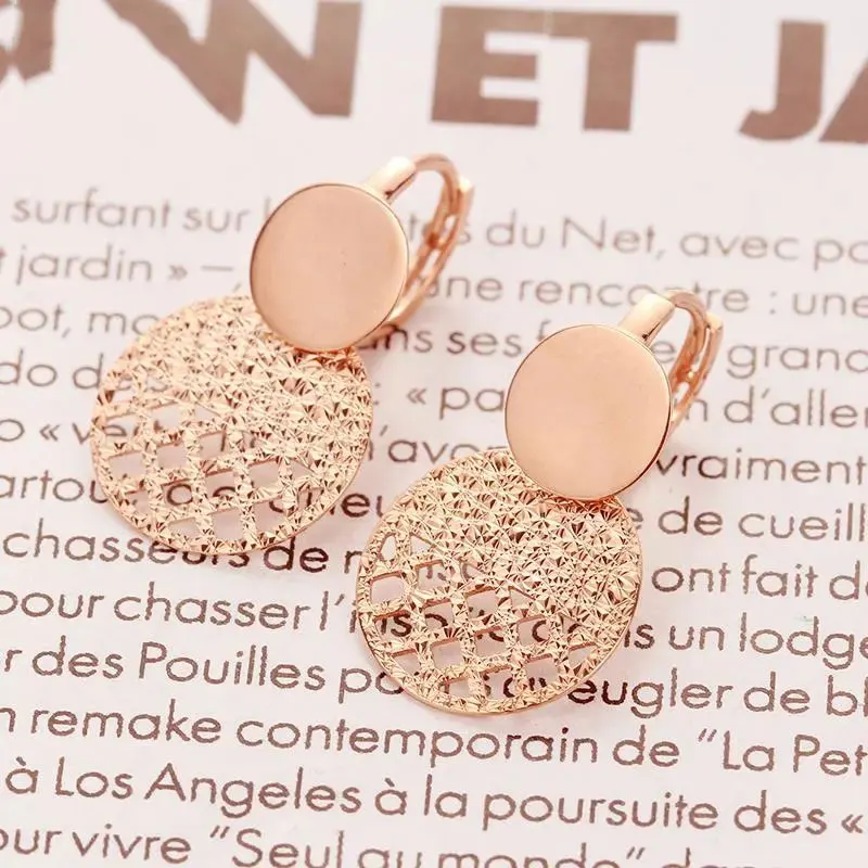 

Женские серьги из розового золота 585 пробы, с перфорацией