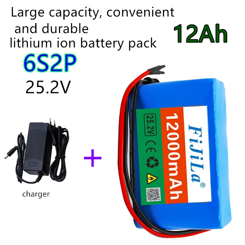 

6s2p24v12.0ah1865 0 комплект литий-ионный батарей 25.2v12000mAh Электрический велосипед, тяговое устройство + зарядное устройство
