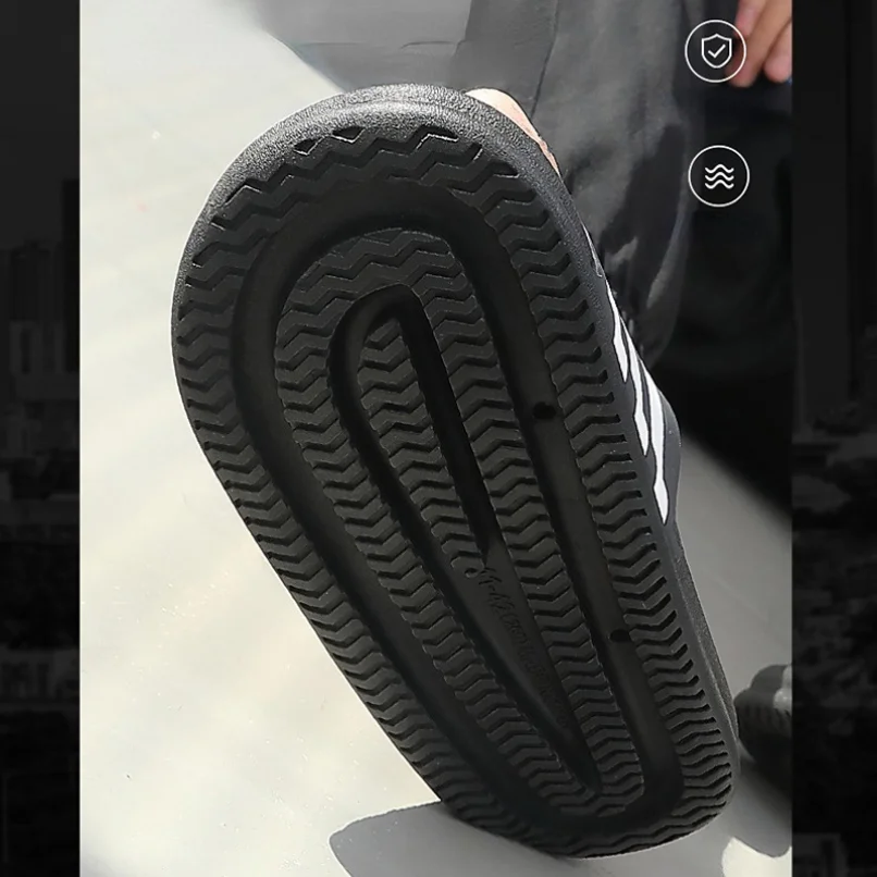 Striped Home Slipper Woman Cloud Summer Sandal Men Flip Flops Beach Non Slip Soft Sole Bathroom House Shoes Female Male 2023 New