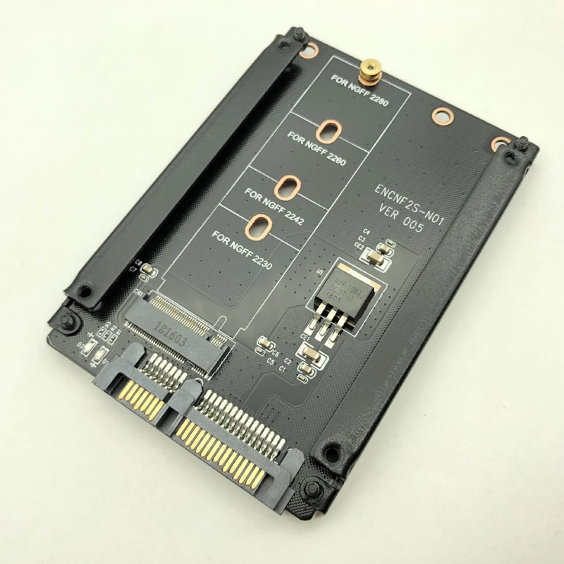 Металлический корпус B+M Key M.2 NGFF SSD-адаптер 2 5 SATA 6 Гбит/с с корпусом Адаптер M2