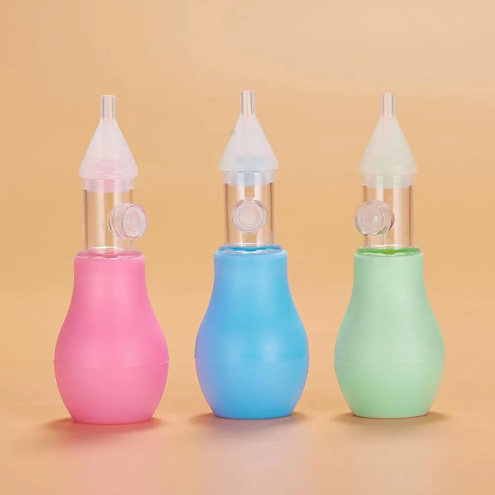 

3pcs Nasal Aspirators Anti-reflux Cleaners Nasal Discharge Suction Device for Infant