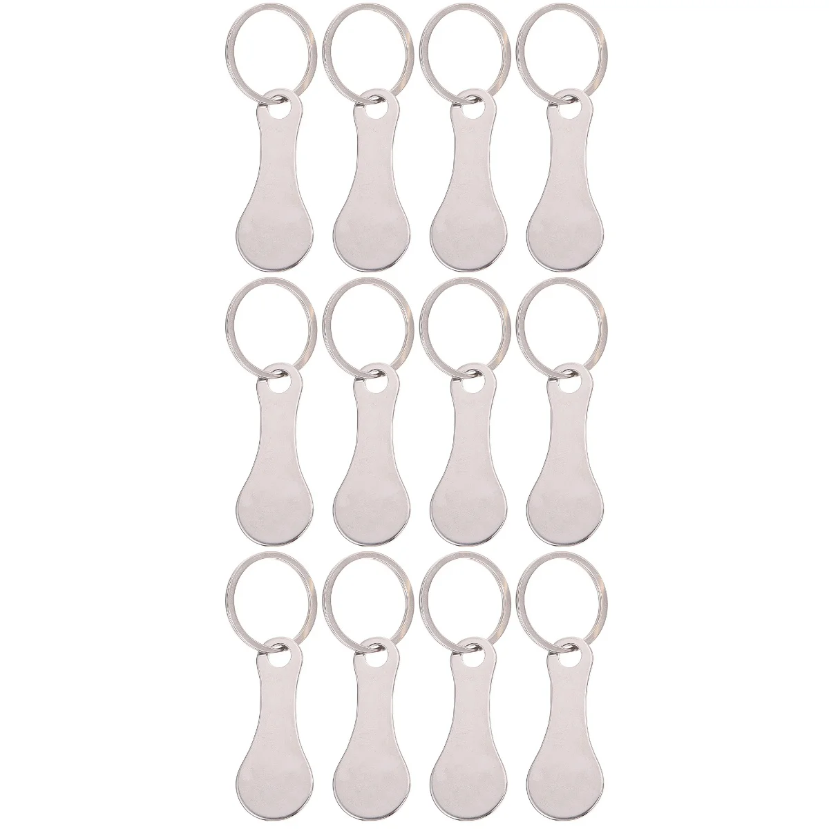 

Shopping Trolleykey Token Cart Keychain Holder Ring Metal Rings Unlock Portable Quarter Keyring Grocery Aluminum Alloy Tokens
