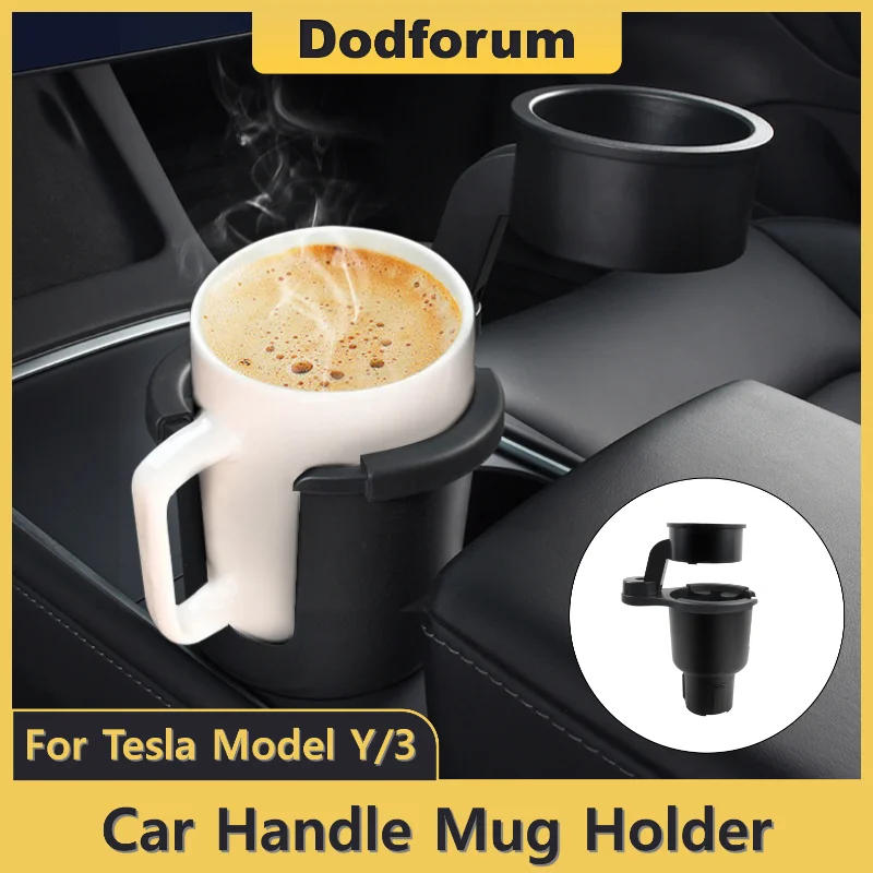

Car Handle Mug Holder for Tesla Model 3 Model Y Interior Multifunctional Car Cup Holder Drinks Holders Auto Accessories 2023