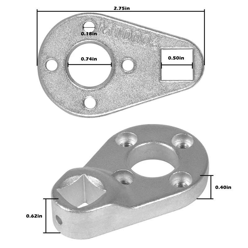 Рисунок 5 - Отделка/наклон штифт гаечный ключ Φ x 4