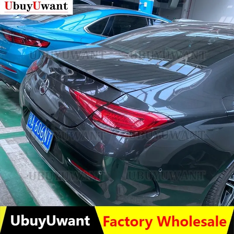 

Для Mercedes-Benz CLS300 CLS350 CLS450 CLS53 седан CLS C257 2018 2019 2020 углеродное волокно задний Багажник крыло губа задний спойлер крыло