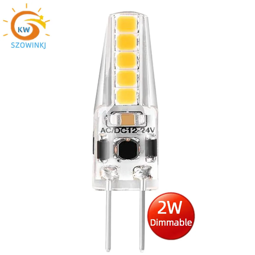 

10 шт./упаковка, энергосберегающие мини-лампы G4 LED ACDC12-24V 2W