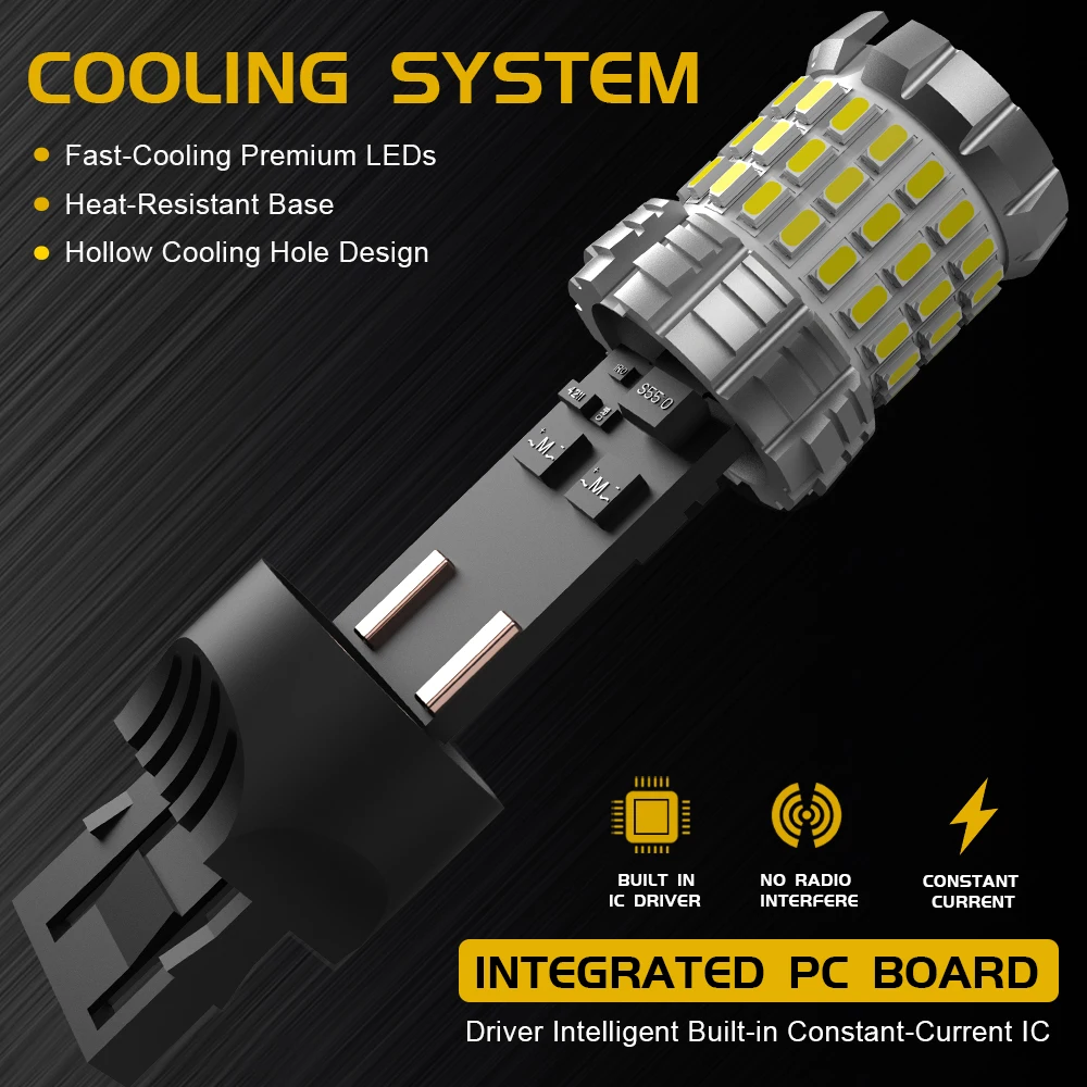 7443 7440 W21/5W 1156 P21W W16W Светодиодный резервный фонарь заднего хода Canbus для HONDA Civic 1997 1998