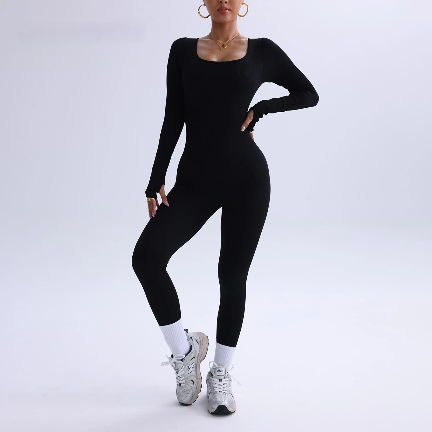 WANAYOU Бесшовный женский комбинезон для йоги цельный спортивный комплект