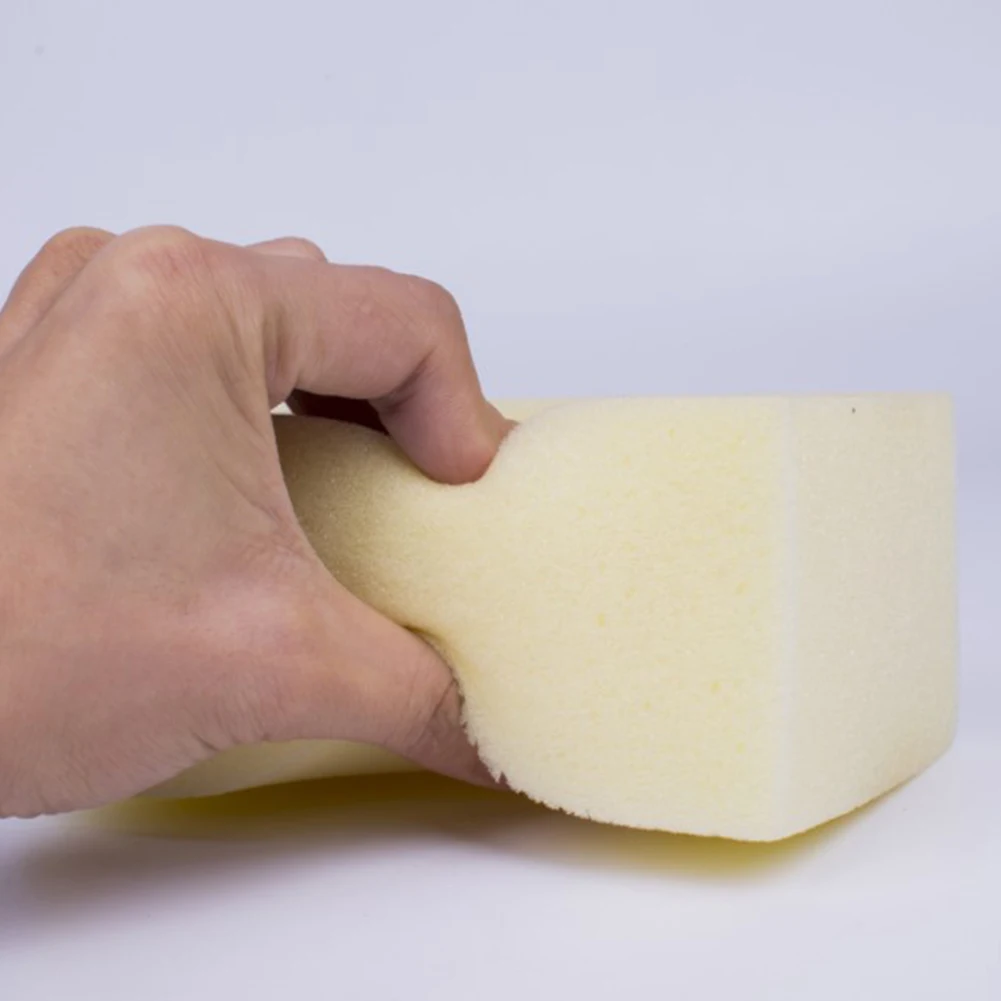

1PCS Car Washing Square Sponge Scrubbing Thickened Cleaning Dust High Density Car Wiping Cotton Yellow Large