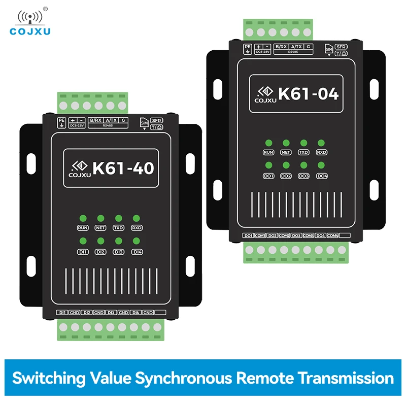 Switching Value RS485 COJXU K61-DL20 Data Transparent Remote Transmission Modbus RTU/TCP Hardware Watchdog Anti-Interference