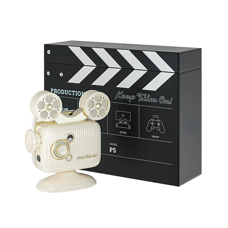 

Маленький портативный домашний проектор в стиле ретро, Настенный проектор, совместимый с умным домашним кинотеатром