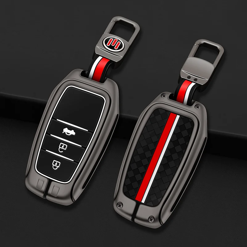 

Alloy Car Smart Key Case Cover Shell Fob For Toyota Alphard VELLFIRE Previa RAV4 Hilux Fortuner Land Cruiser Keyless Accessories