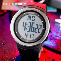 sanda mens watches top brand luxury luminous hd display electronic watch 50m waterproof men watch chronograph reloj hombre 6007