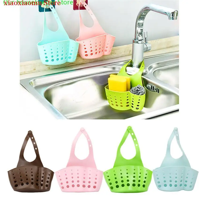 

Sink Shelf Soap Sponge Drain Rack Bathroom Holder Kitchen Storage Suction Cup Kitchen Organizer Sink kitchen Accessories