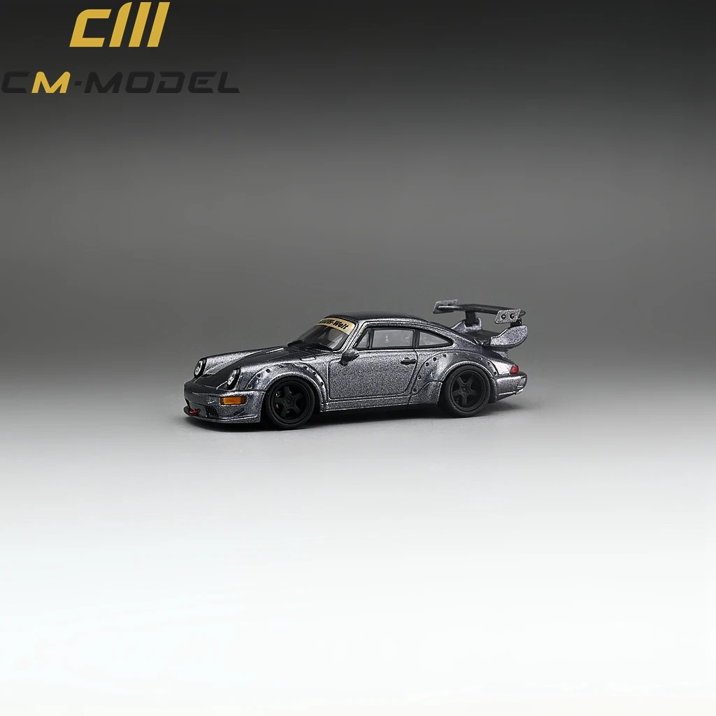 

CMModel 1/64 RWB964 Widebody литая модель, бонусный концентратор и хвост, металлический, серый