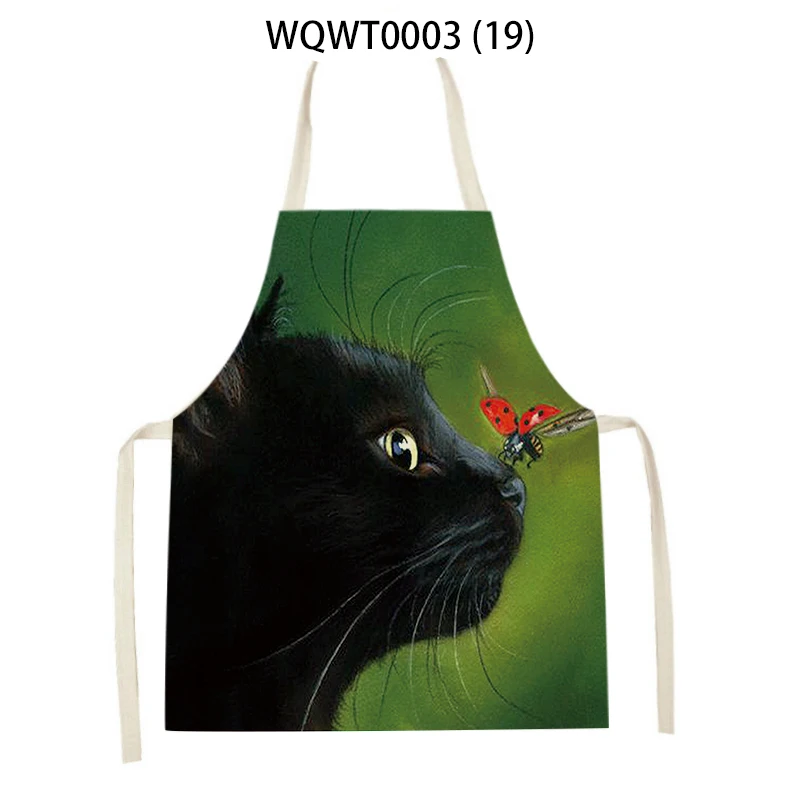 

Фартук без рукавов с мультяшным изображением милого кота