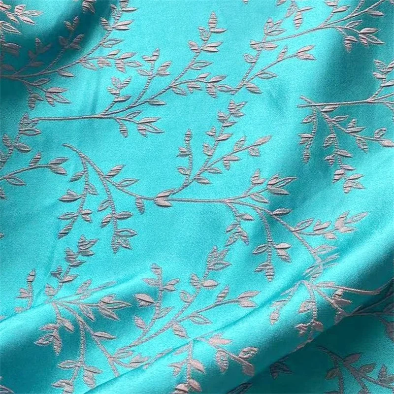 Одежда жаккардовая в китайском стиле для мужчин и женщин, одежда для шитья «сделай сам», шелк тутового шелкопряда с цветами, лето/осень/весна