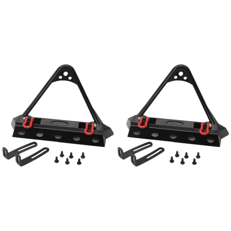 

2X Metal Front Bumper Crawler Single Motor Winch For 1/10 RC Rock Car Axial SCX10 90046 RC Car Parts